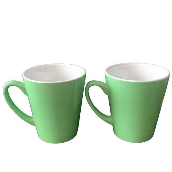 Vintage Lot Set of 2 1999 Kahlua Anything Goes Green Coffee Mug Cups - Picture 6 of 12